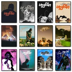 Utopia Music Album Cover Posters Prints Rapper Hip Hop Singer Travis-Scott Canvas Painting Wall Art Picture for Room Home Decor