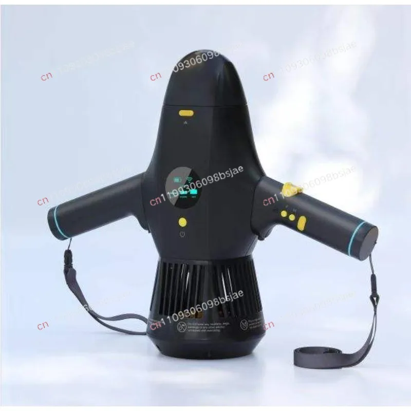 High-speed electric underwater scooter with propeller for diving and snorkeling
