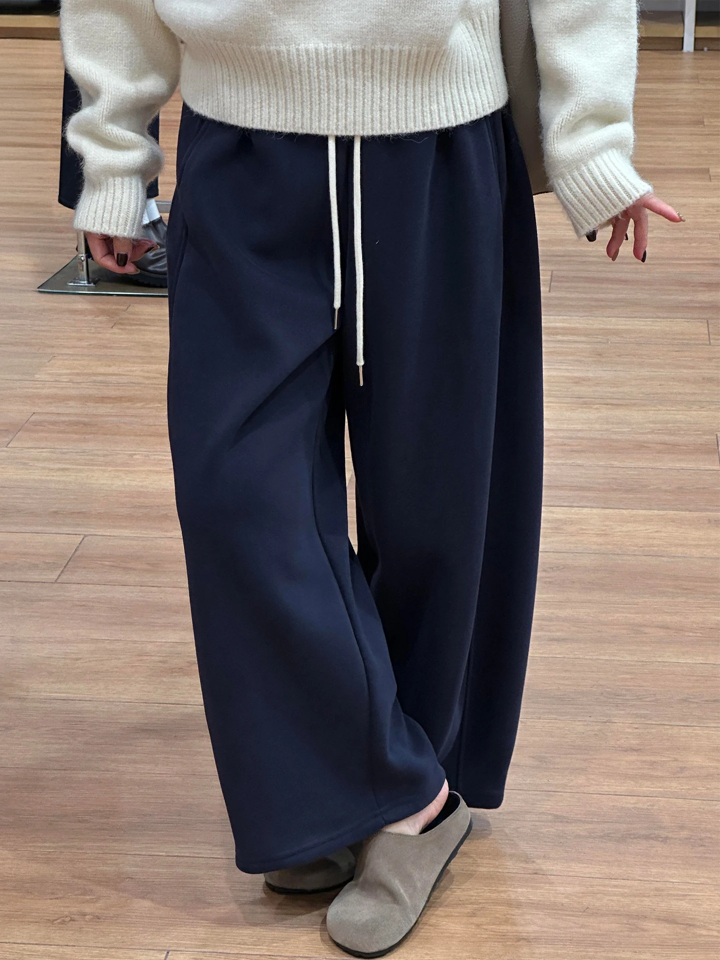 Loose Wide Leg Sweatpants Women's High Waist Casual Cotton Trousers plus Size Comfortable Loose Fit Summer New Style