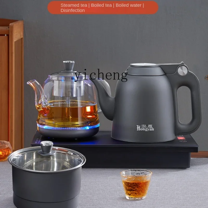 

ZC Tea Table Embedded Double Stove Tea Boiling Electric Kettle for Automatic Water Feeding and Tea Making