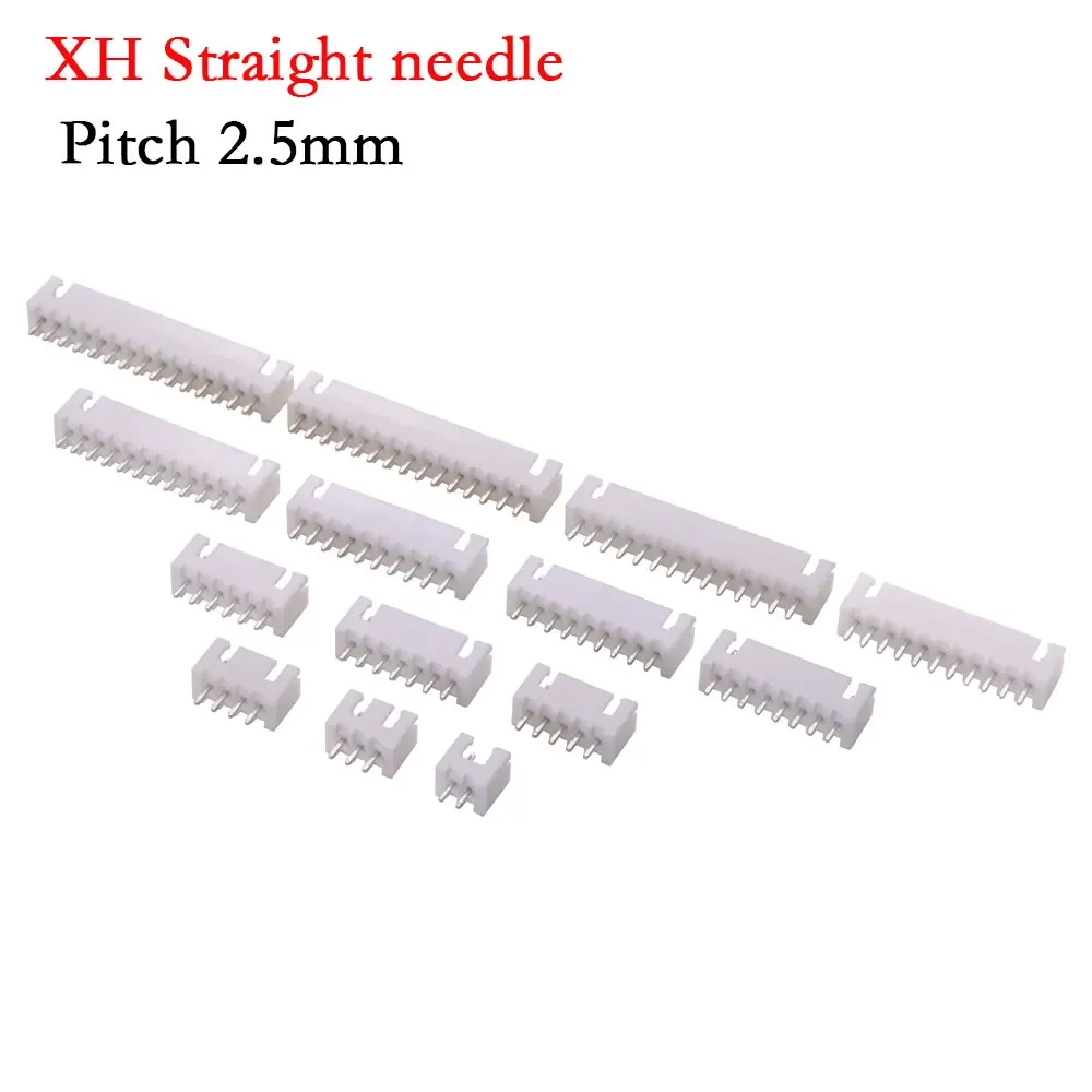 JST 1.25mm PH2.0mm XH 2510 2.54mm Pitch Connector Header Mannelijke Blade 2/3/4/5/6/7/8/9/10/11/12/13/14/15/16P Rechte Gebogen naald