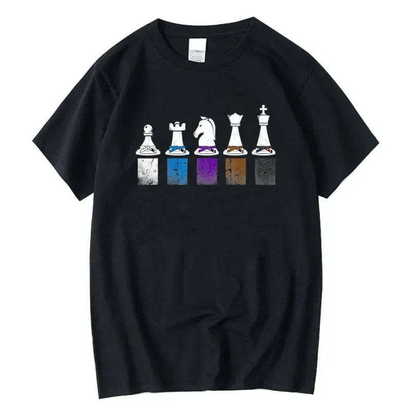 Футболка мужская хлопковая с коротким рукавом, повседневная тенниска в стиле винтаж, цвет черный, Размер 5xl