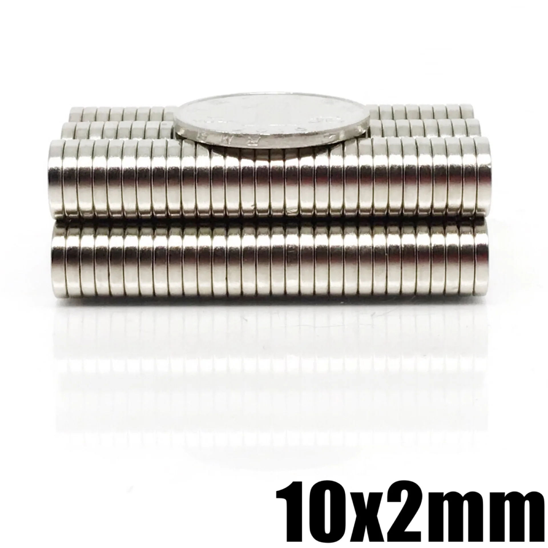 20 ~ 300 sztuk 10x2mm okrągły silny magnes lodówka luzem arkusz dysk neodymowy magnes 10x2mm stałe NdFeB silne magnesy 10*2mm