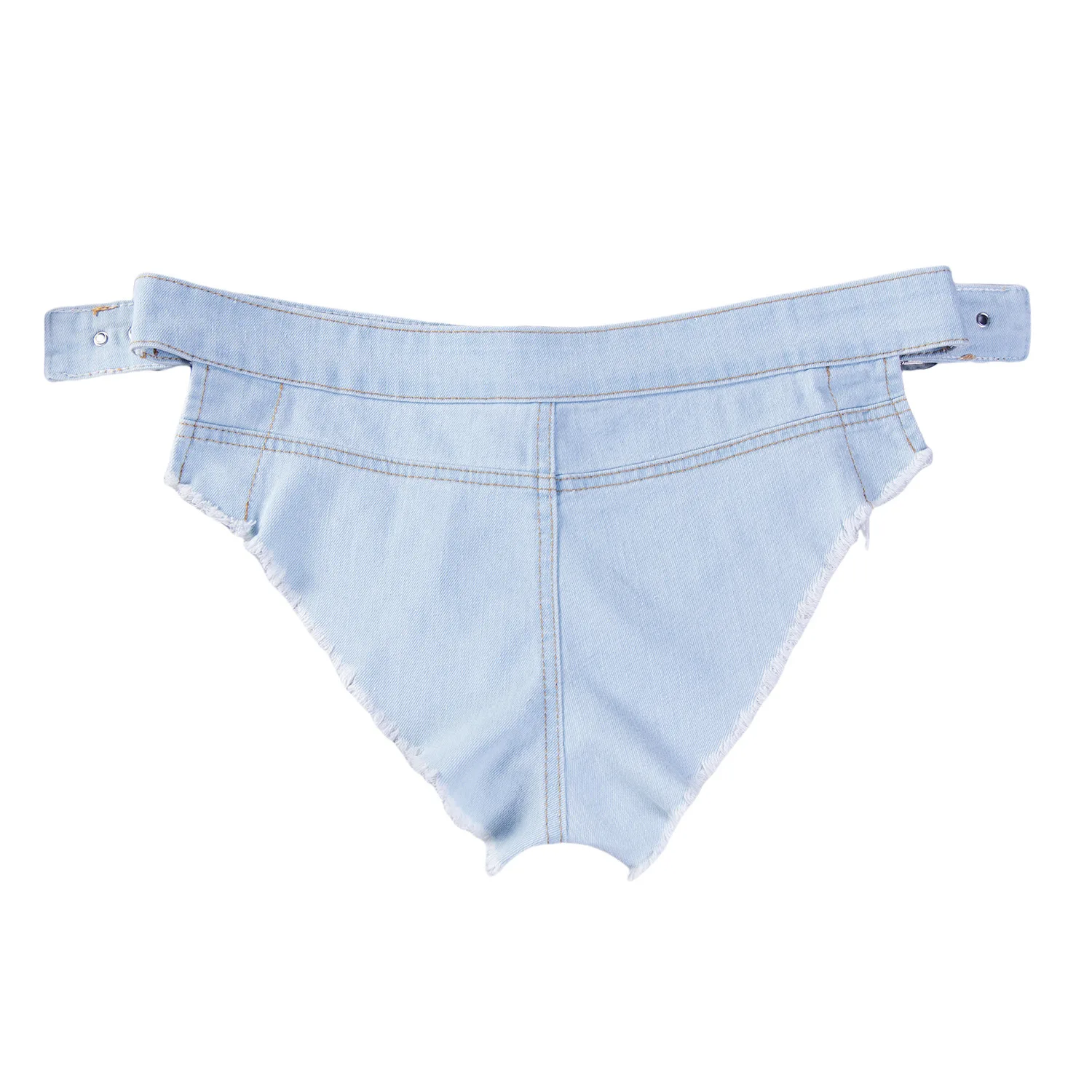 セクシーミニデニムショートパンツジーンズ女性マイクロエクストラウルトラショートパンツ包帯バックルサマービーチブリーフナイトクラブホットガールズクラブ