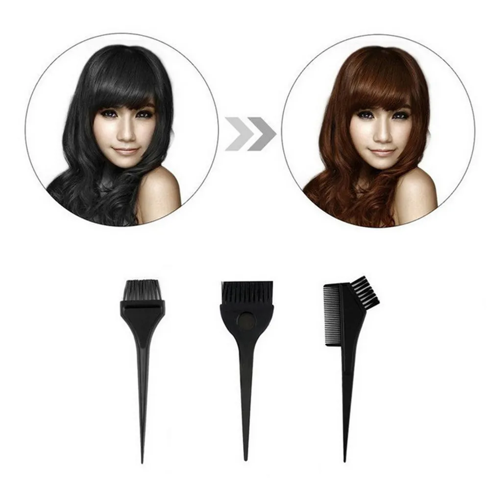 15Pcs Hair Dye Applicator Brush Kit Heavy Duty Flexible Bristles Comfort Grip Design Ideal for Tinting Bleaching Balayage and