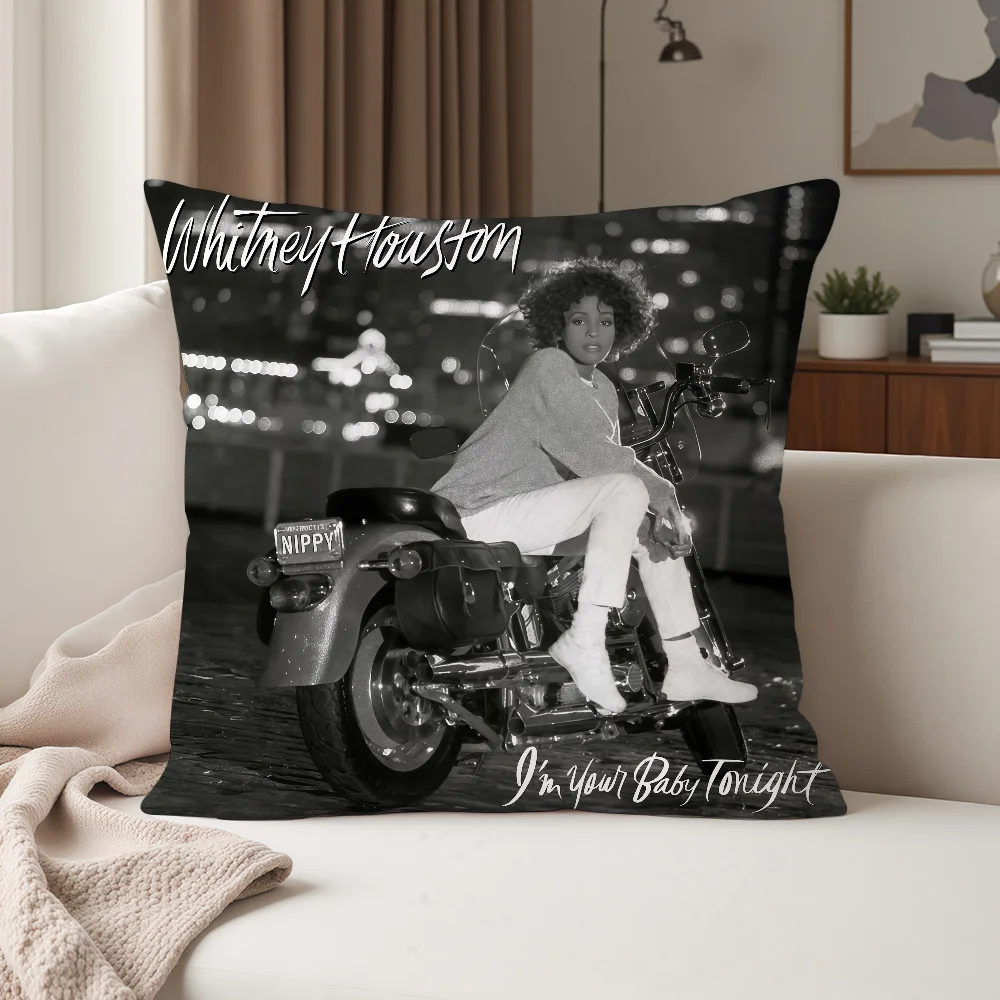 كيس وسادة سنجر واتني هيوستن مناسب لغرف النوم وغرف المعيشة والسيارات والديكور المنزلي #5