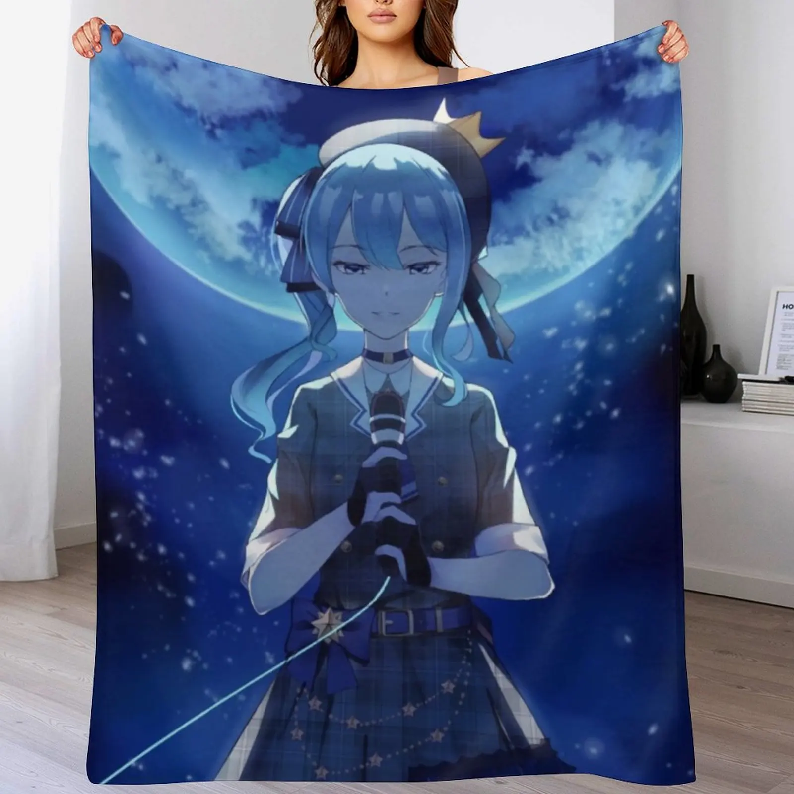 

Плед Hoshimachi Suisei, современный дизайн, мягкое одеяло для домашнего декора