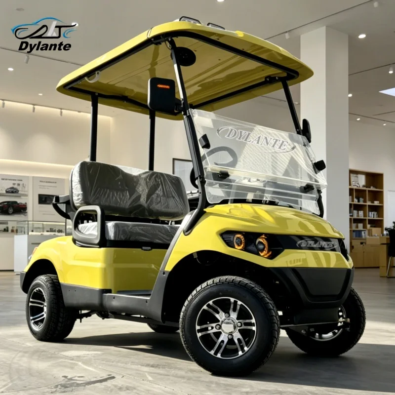 Fournisseur chinois fiable, spécialisé dans la conception de voiturettes de golf électriques 6 places 5 kW, véhicules à énergie nouvelle très demandés en 2024