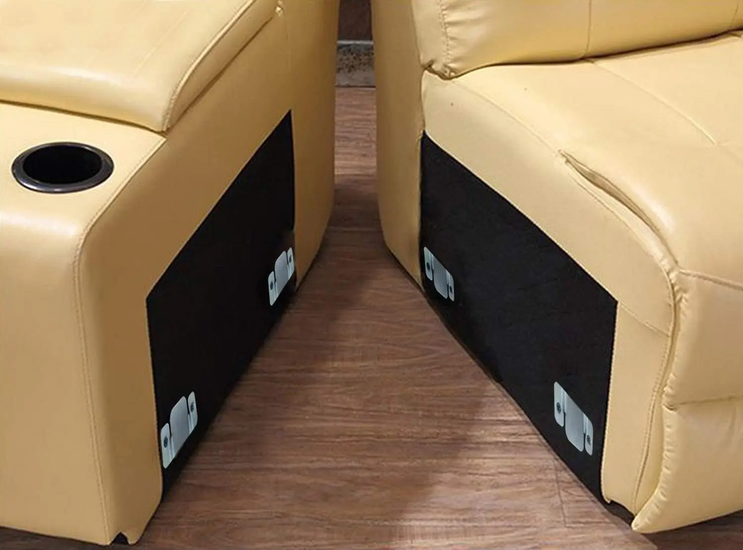 8Pcs with screws, sectional sofa interlock, sofa disassembly connection iron sheet