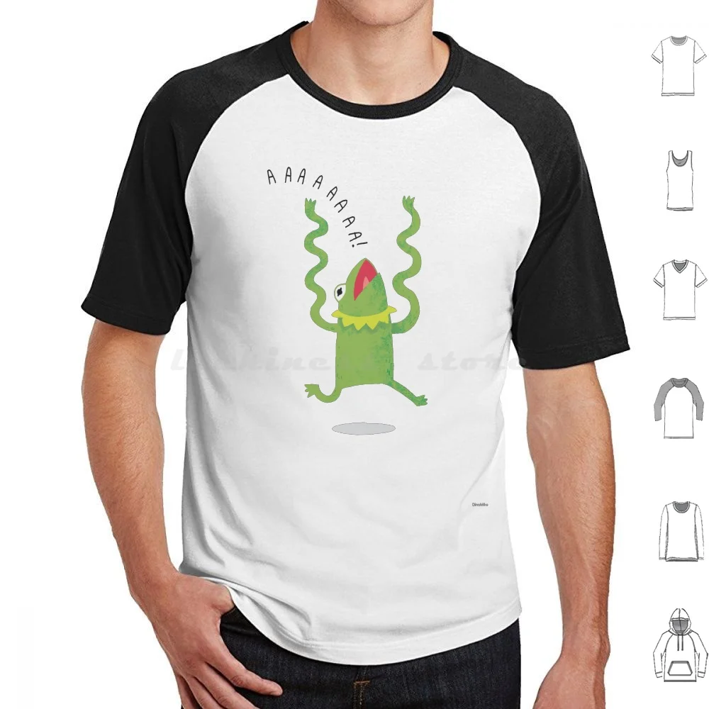Froggy Freak Out T Shirt Cotton Men Women DIY Print Frog Panic Animal Frogs Funny Humor Dinomike