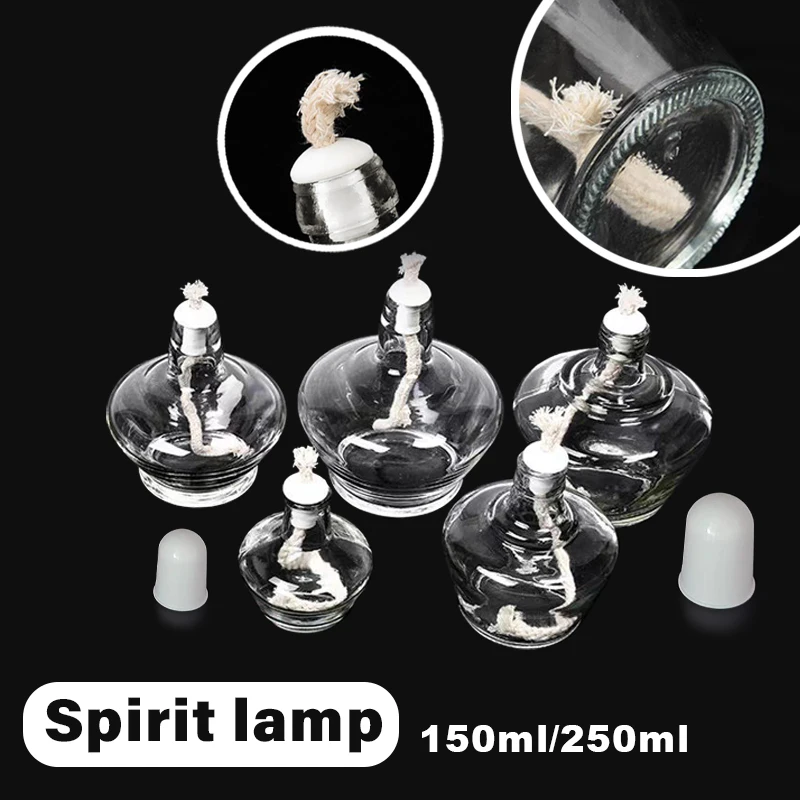 1Pcs 150ml/250ml Glass Alcohol Burner Lamp Chemistry Laboratory Chemistry experiment equipment Teaching equipment