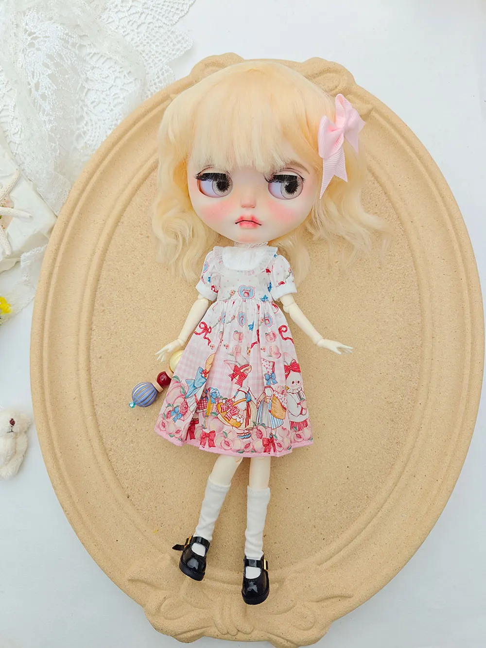 

НОВАЯ одежда для куклы Блайт ICY DBS Blythe, игрушки для девочек, прекрасное обычное платье OB22 OB24 AZONE, аксессуары, одежда для blythe