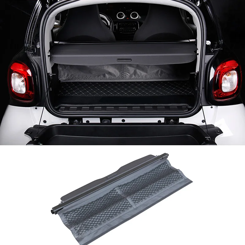 

Trunk Curtain Cover Trunk Storage Bag Net Trunk Cargo Cover For Smart Fortwo 451 Forfour 453 2019 2018 2017 2016 2015 2014 2013