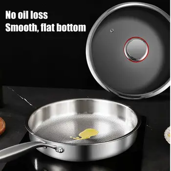 Titanium Alloy Frying Pan with Lid, Non Stick Induction Compatible Skillet, Kitchen…