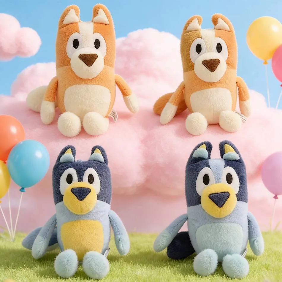 

@ SALE Bluey Dog Bingo Family Plush Toy Cartoon Dog Soft Stuffed Animals Dolls Birthday Christmas Gifts Family Blue-Y Bingo
