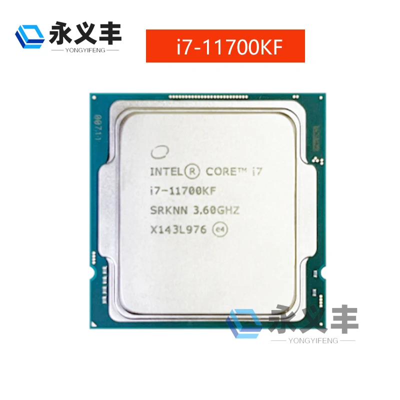 Intel New Core i7-11700KF i7 11700KF  i711700KF   11700KF  3.6GHz Octa-core 16-thread CPU processor 125W LGA 1200 Processador