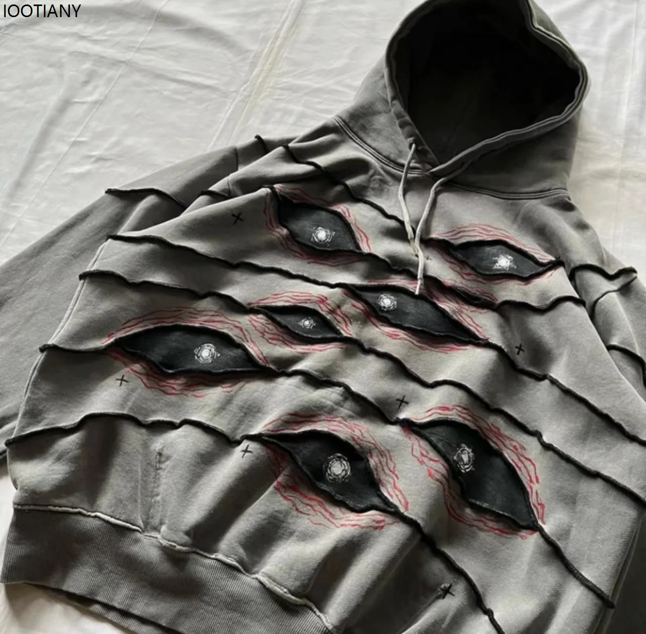 

Y2k Hoodie Goth Eye Graphical Fashion Hooded Pullove Harajuku Retro Hip Hop Casual Long Sleeved Sweatshirt Women Clothing 2025