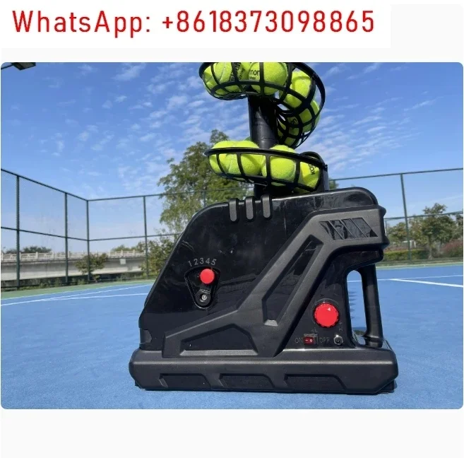 Tennis serve machine, self-service throwing machine, single person with receiving net, portable trainer