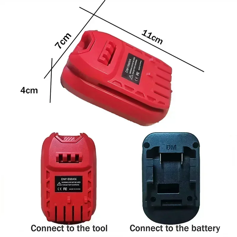 Für Milwaukee zu Handwerker Elektro werkzeuge Batterie adapter dewalt mt18snap dm18snap dm18man für den Umbau von 18V Lithium batterien