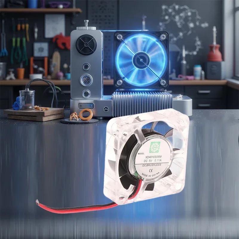 Ventole senza spazzole 40x40x10MM 4010 DC 5V 0.11A con luce LED blu per dissipatore di calore radiatore di raffreddamento per parti della stampante 3d ventola