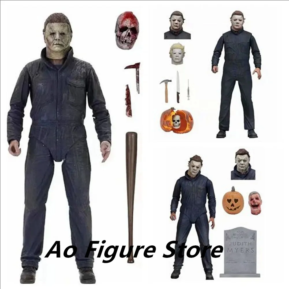 

NECA Figure Michael Myers Pumpkin Halloween Ultimate Figure Action Toy Doll Decor Christmas Gift Halloween Horror Toy