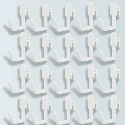 

20 Pcs Hook Rack Hooks Storage Peg Board Hangers Jewelry Shelving Plastic Accessories Work Pegboard Shelf