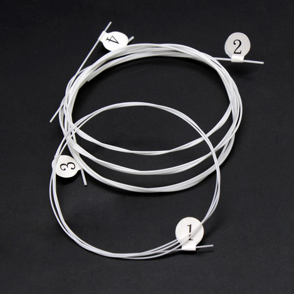 

4 Pcs Component Ukulele Strings Music Wire Replacement Nylon Musical Instrument Parts