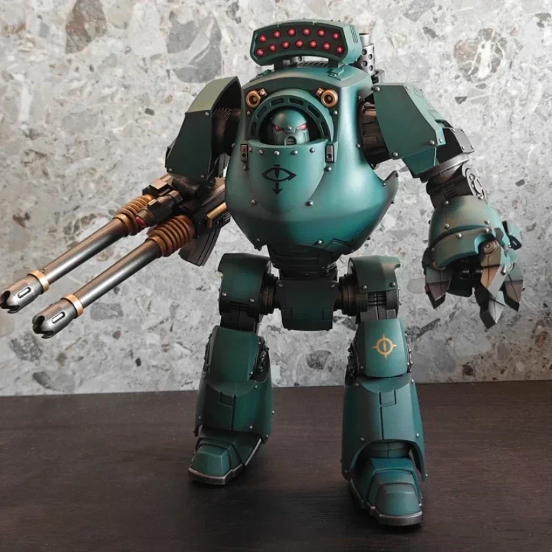 JOYTOY Warhammer 30k 1/18 Mecha Sons of Horus Contemptor Dreadnought met Gravis Autocannon Collecties Model Speelgoed Anime Geschenken