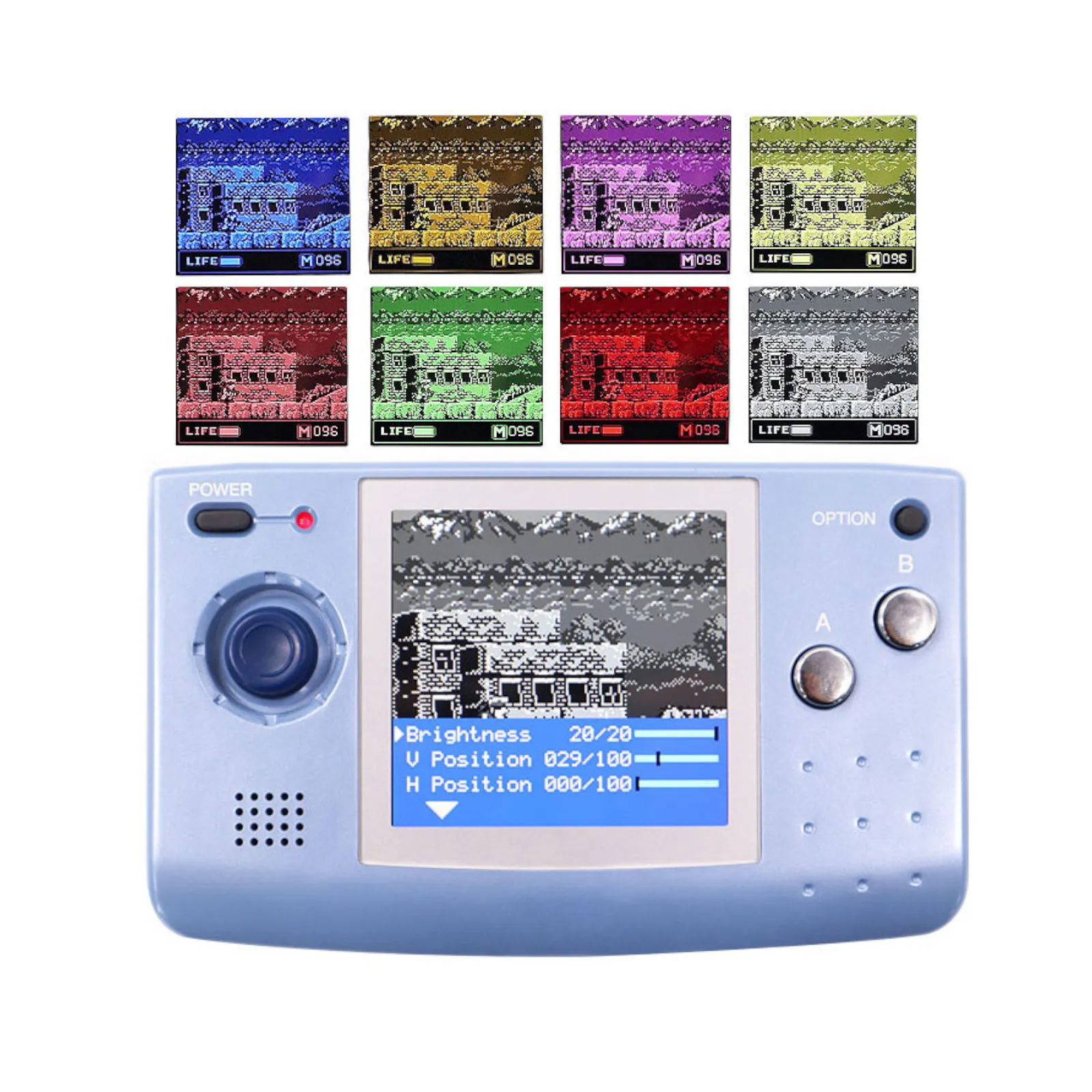 8 Color Super OSD Menu DIY Retro Pixel IPS LCD Screen Kit For SNK Neo Geo Pocket NGP Black/White LCD Screen view 3