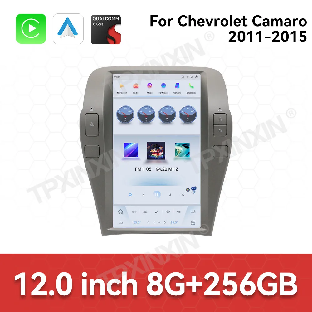 

Автомобильный радиоприемник с вертикальным экраном для Chevrolet Camaro 2011-2015, Android GPS, автомобильный мультимедийный авторадиоплеер, стереоприемник