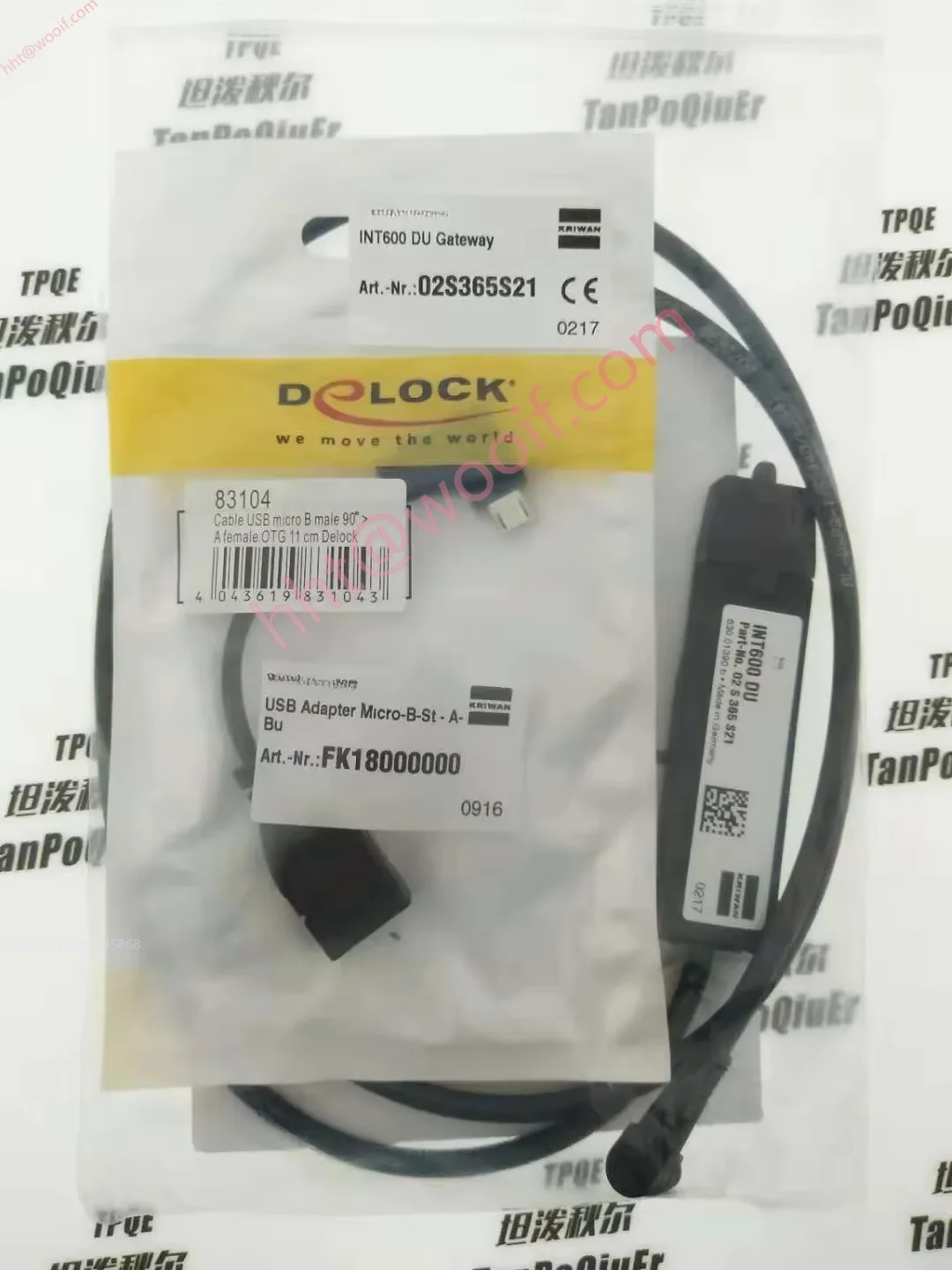 Cabo de dados USB original INT69 DU Gateway 02S365S21