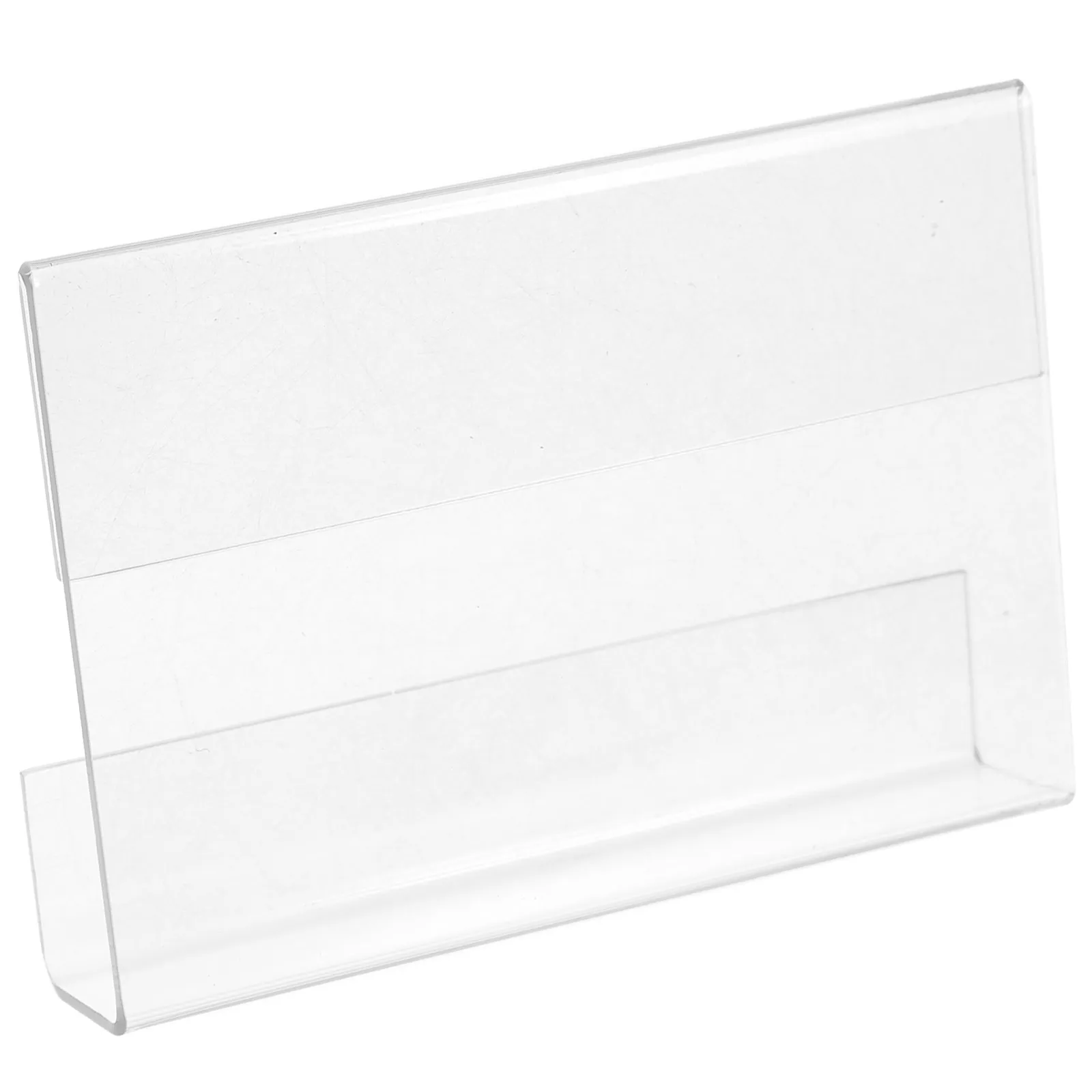 Acrylic Name Card Holder Clear Hanging Job Position Tag Holder Sturdy Desktop Office Card Display Rack Workplace Accessory