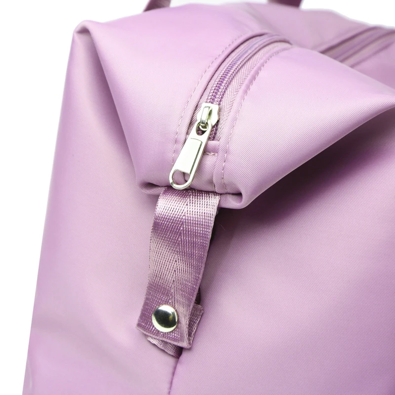 حقيبة سفر عصرية قابلة للطي ذات سعة كبيرة بطبقة مزدوجة؛ حقيبة تخزين الأمتعة حقيبة يد متعددة الوظائف؛ حقيبة أمومة محمولة خفيفة الوزن وقابلة للتوسيع؛ حقيبة رياضية منفصلة للجنسين بلون سادة