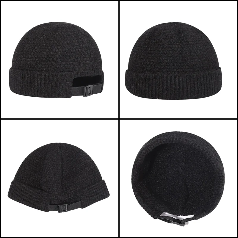 2023 NEW Baseball Cap Man Knitted Beanie Warm Soft Winter mens Hats Landlord Hip Hop Hat Skull Caps Outdoor women Rolled Bonnet