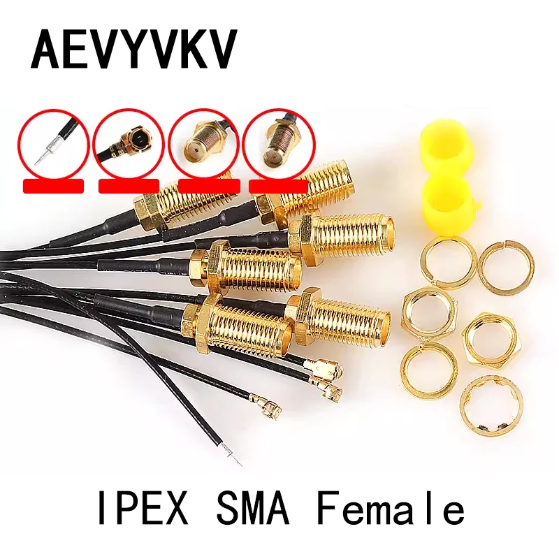 SMA Connector Cable Female to UFL/U.FL/IPX/IPEX UFL to SMA Female RG1.13 Antenna RF1.13 Cable Assembly RP-SMA-K RF1.13 Cable