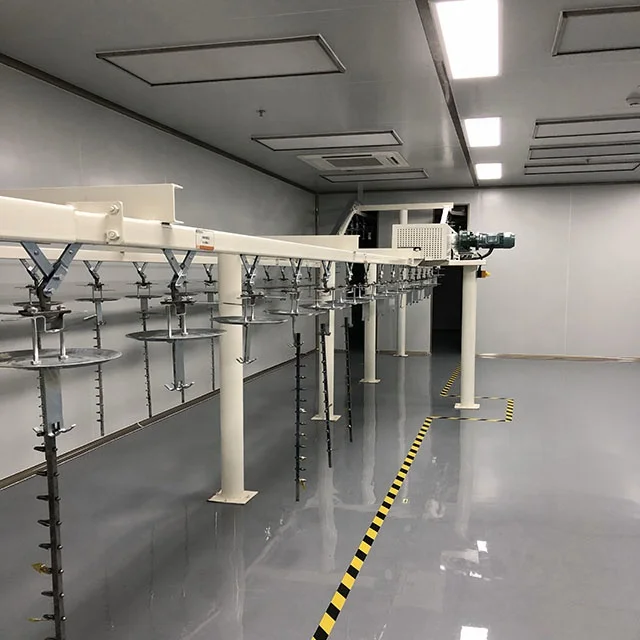 Neue mobile Produktionslinie für Pulverbeschichtung, kostengünstige Sprühkabinen für Stahlsubstrate für Metallbeschichtungsmaschinen