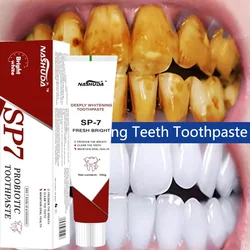 SP-7 Probiotic Toothpaste Removing Plaque Stains Yellow Teeth Stains Brighten Whiten Fresh Breath Oral  Oral Hygiene Health Care