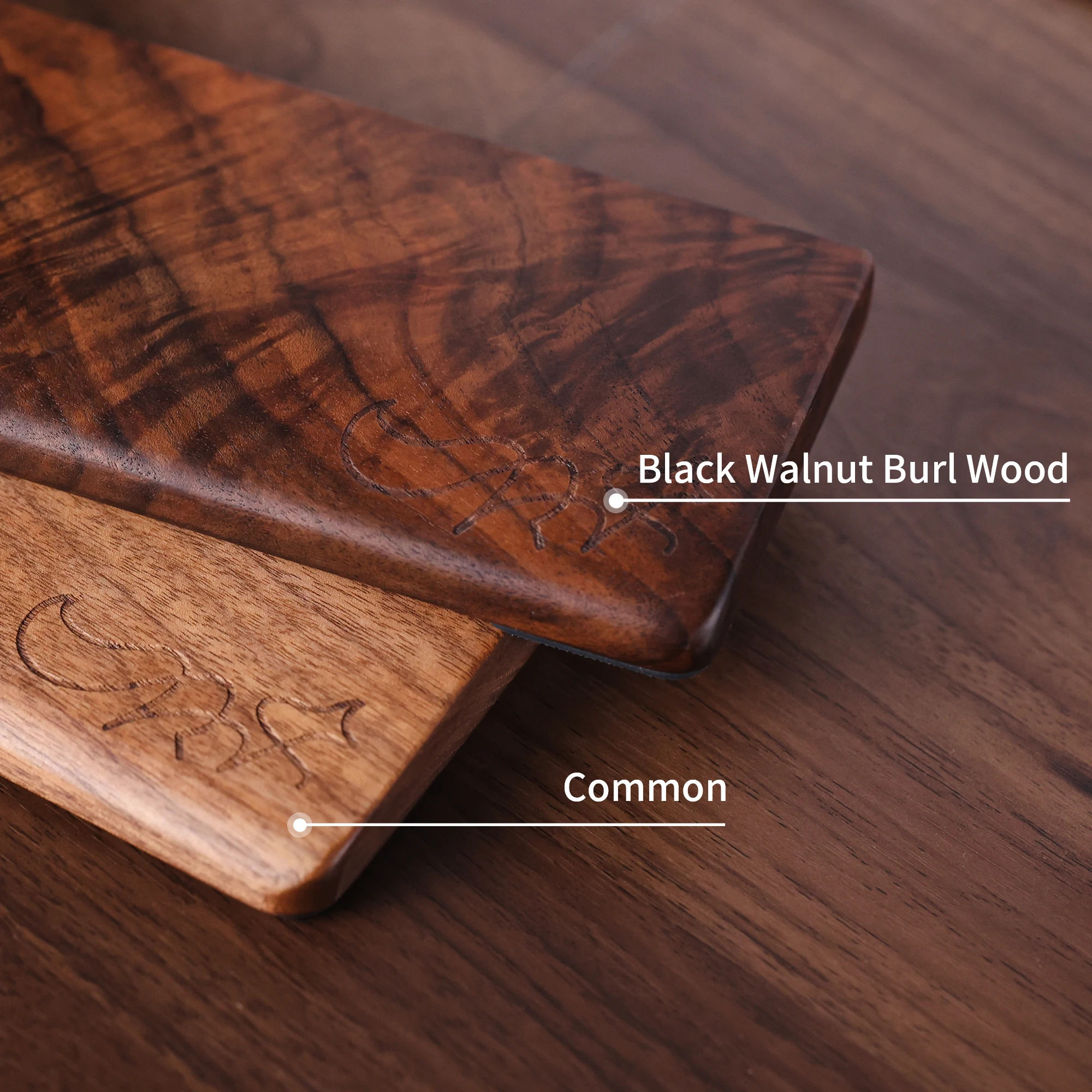 Chosfox 75 Layout Black Walnut Wood Palm Wrist Rest Walnut Solid Pad Wrist Support Anti-Slip Base Mechanical Keyboard Wrist Rest