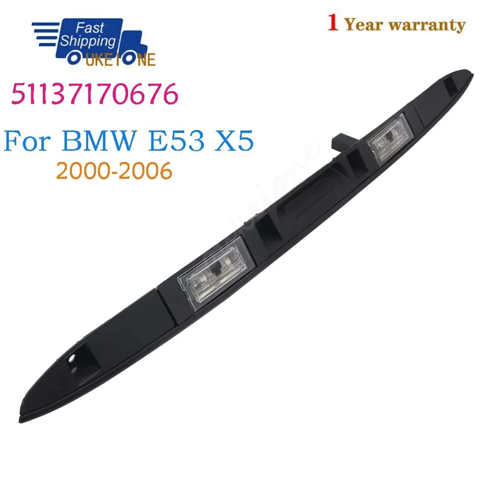 51137170676 For BMW E53 X5 2000 2001 2002 2003 2004 2005 2006 Black Trunk Lid Tailgate Grip Handle Switch Car Accessories