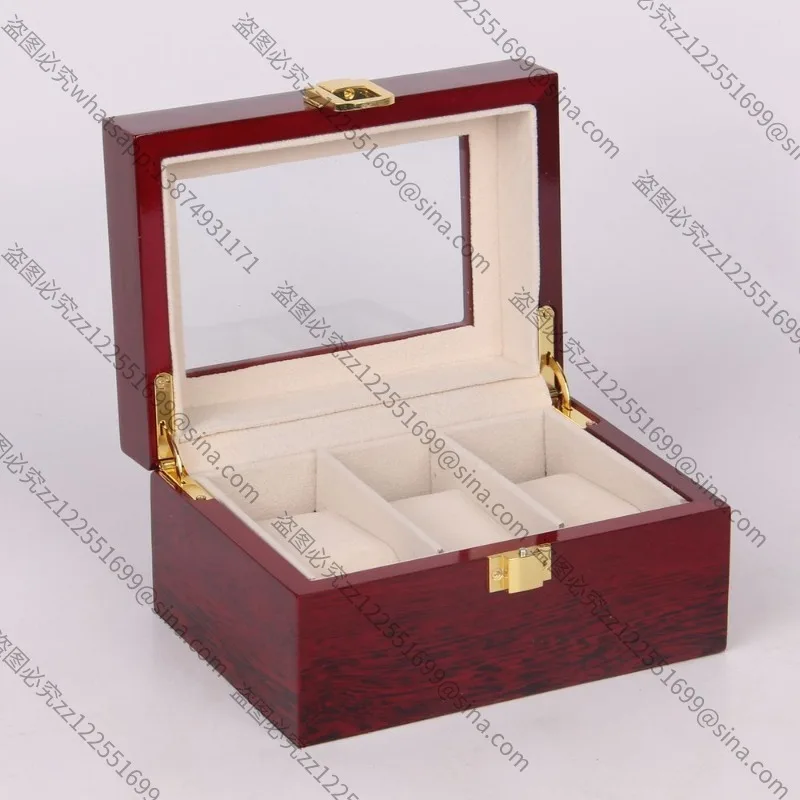Suitable for Paint Storage Box Wooden 2 3 5 6 10 12 20-digit Watch Display Box