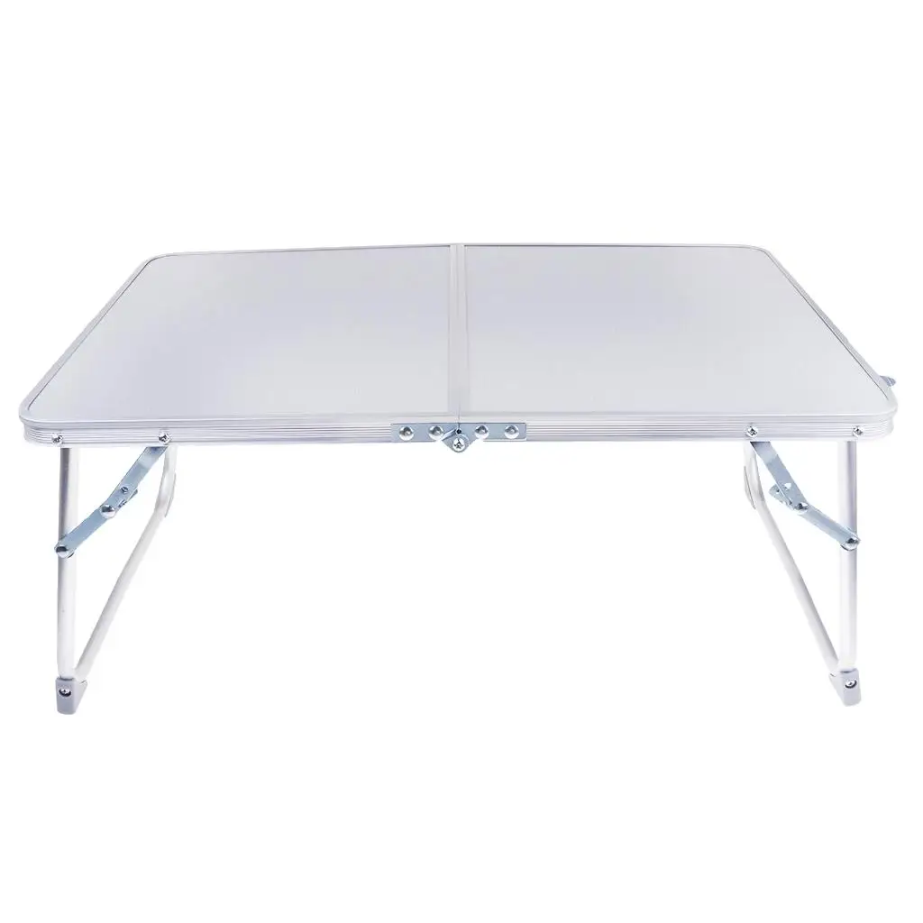 Aluminum Camping Folding Table Breakfast Serving Bed Tray Portable Picnic Table for Camping Hiking Outdoor Tools