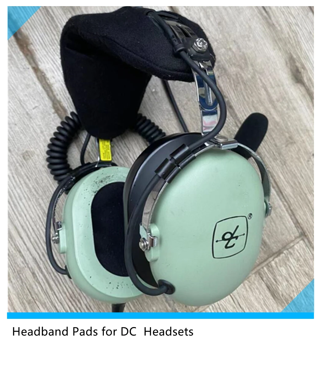 Soft Headband Pads Replacement Foam Head Pad for David Clark H10, Rugged, Avcomm, Zulu ,Faro Pilot Aviation Headset