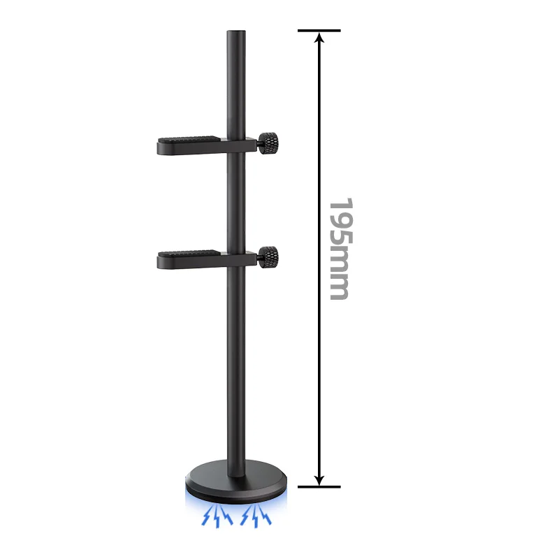 Coolcirc GH-1 Aluminiumlegierung Grafikkarten-Halterung Schwarzer Ständer Desktop-PC-Gehäuse Rutschfester Magnetischer Standfuß Kühlkit
