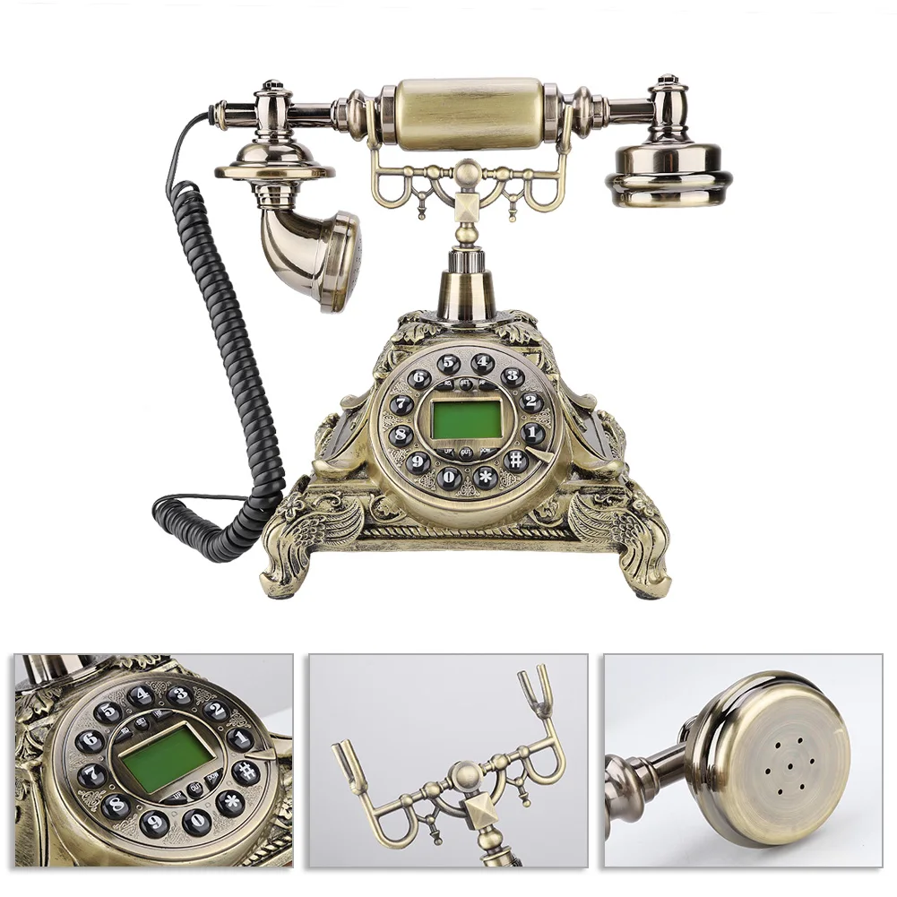 هاتف على الطراز الأوروبي تقليد قديم ، FSK و DTMF ، معرف المتصل ، هاتف أرضي للمنزل والفندق والمكتب