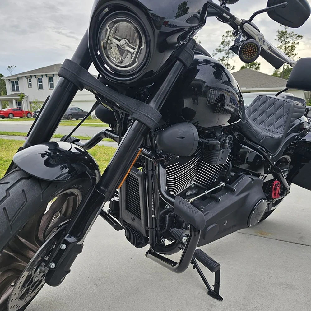 Motorcycle Front Highway Crash Bar Mustache Engine Guard For Harley Softail 2018-UP Fat Boy Street Bob Heritage Low Rider ST