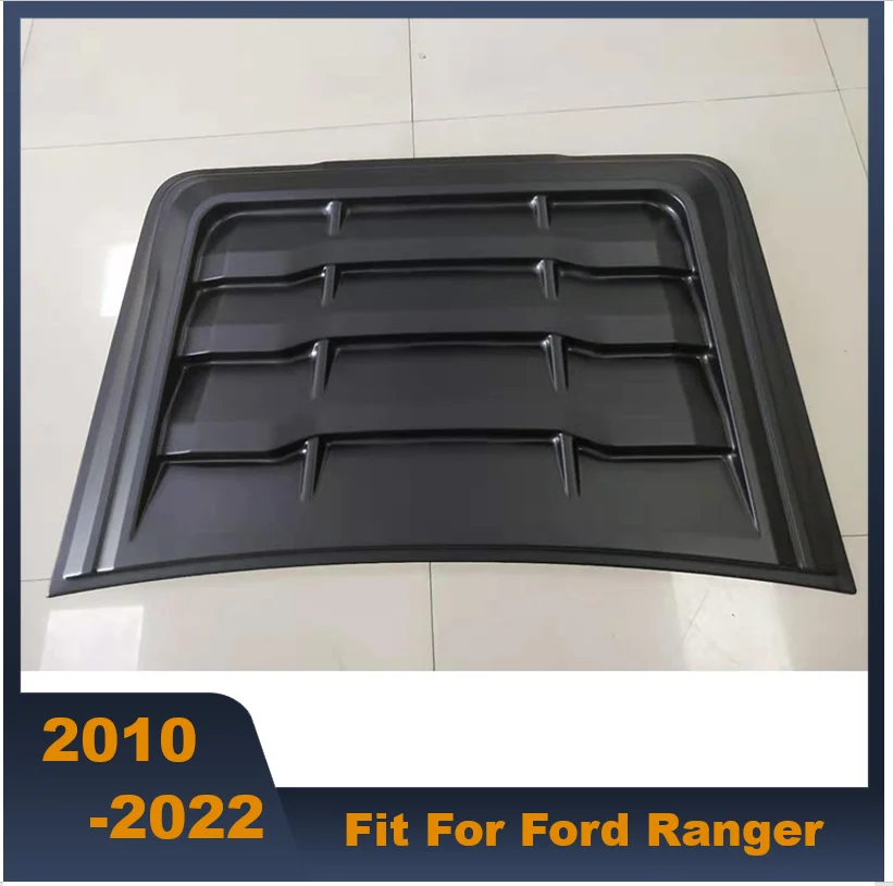 

ABS Black Bonnet Scoop Bonnet Hoot Front Car Cover For Ford Ranger 2010-2022