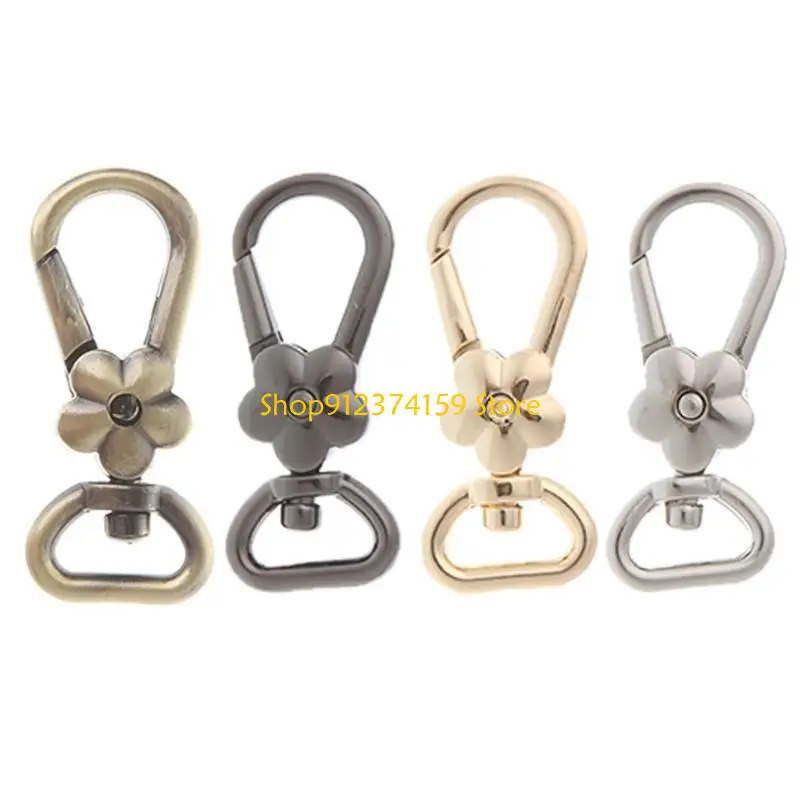 G5AE Flower Lobster Clasps Trigger Clips Hooks Bag for Key Rings Keychain