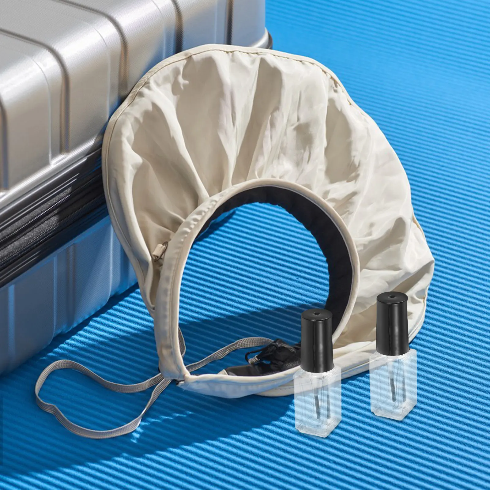 

20Pcs Nail Polish Bottles Transparent Glass Empty Bottles Portable Refillable Nail Gel Container for Travel Storage