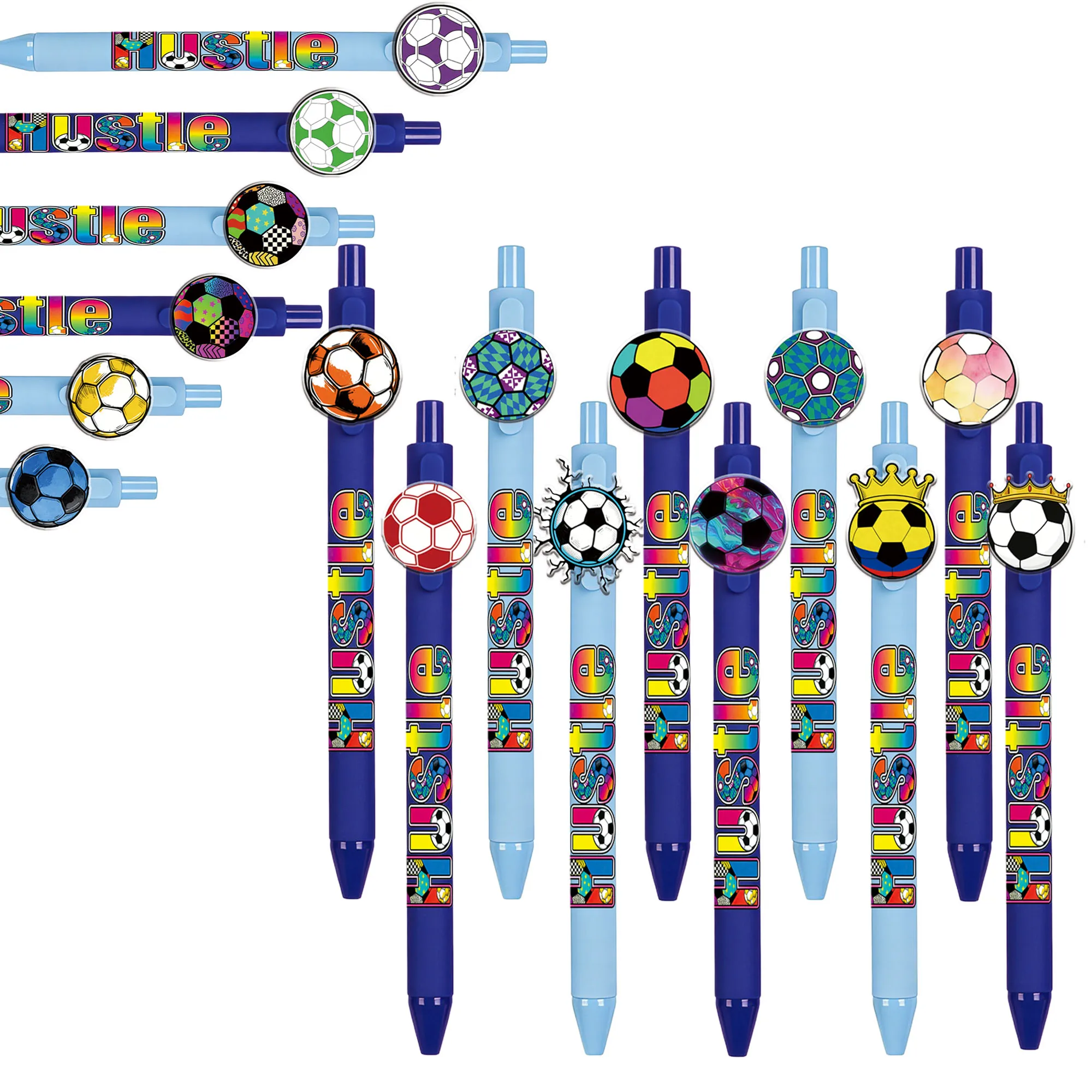 

Набор из 16 ручек в форме футбольного мяча: креативные ручки серии «Футбол» для студентов, для письма и подписи, подарочный набор