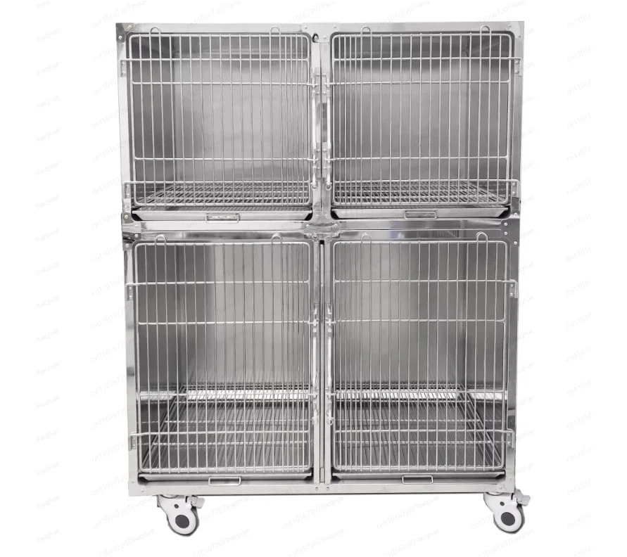 

4 Комбинированная клетка Больничная клетка Клетка для собак из нержавеющей стали 304.